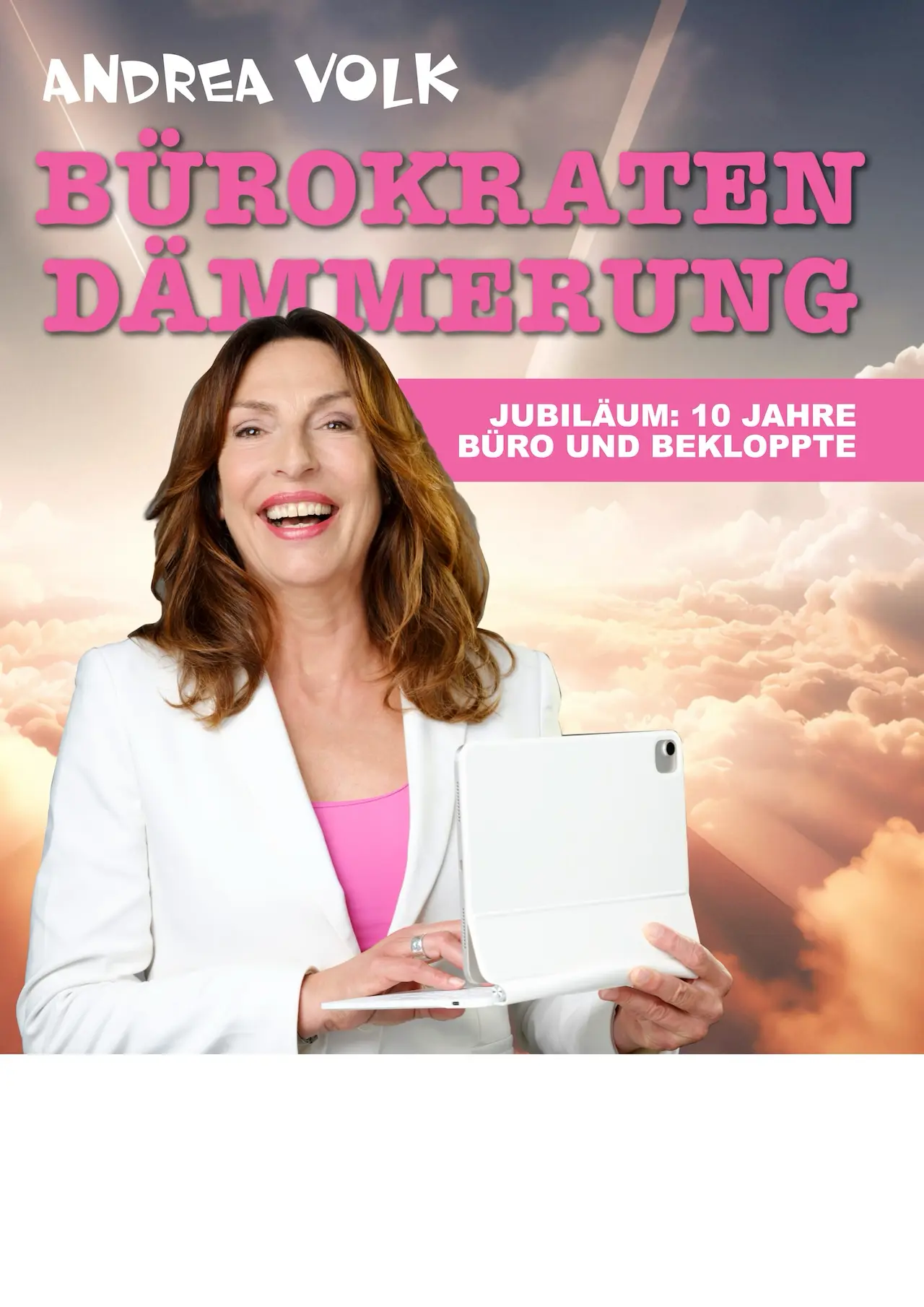 Offizielles Plakat zu Andrea Volks Bürokratendämmerung