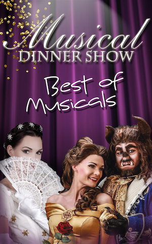 Offizielles Plakat der Musical Dinner Show Best of Musicals
