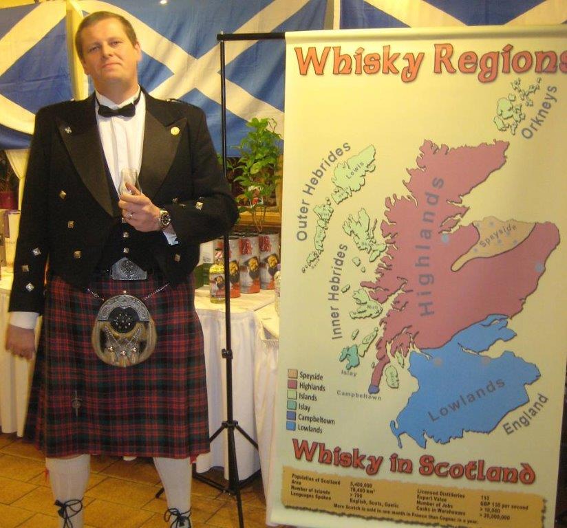 Offizielles Foto zum schottischen Whisky-Tasting mit John McCormack